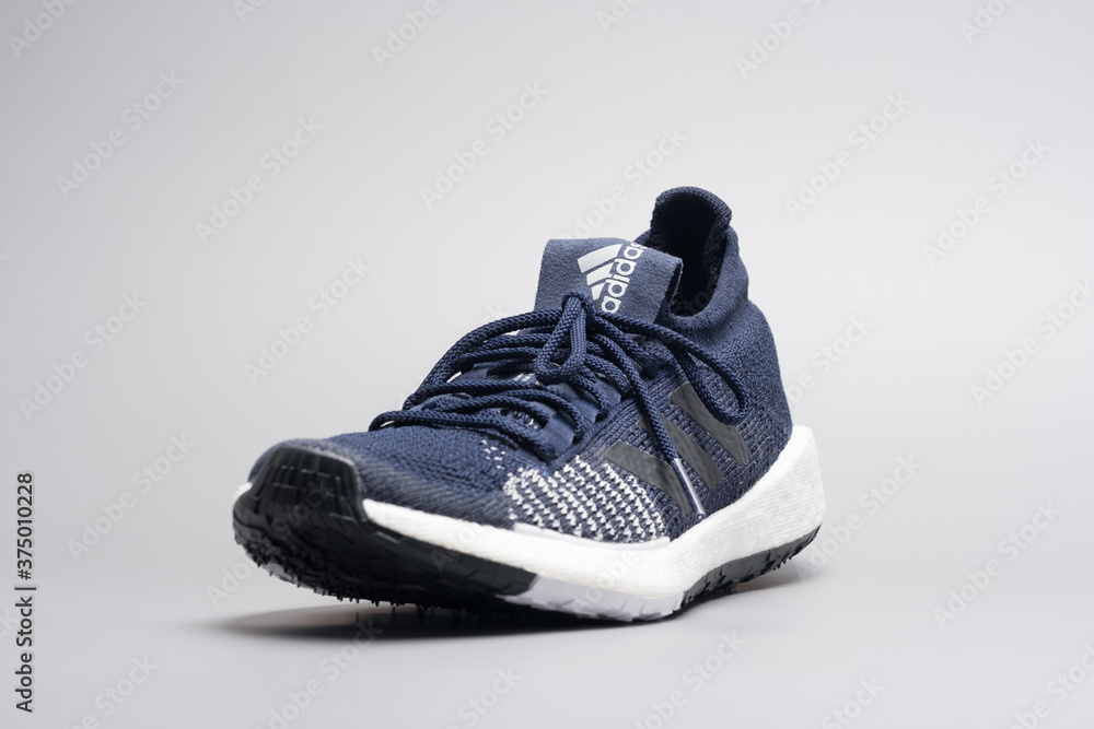 Kuala Lumpur, Malaysia - Aug 17,2020: Adidas Pulsboost HD shoe, on of the Adidas  boost series. First introduce in 2013, Boost is the energy return  technology. Stock 写真 | Adobe Stock