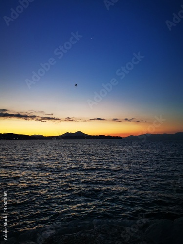 Sunset of naples photo