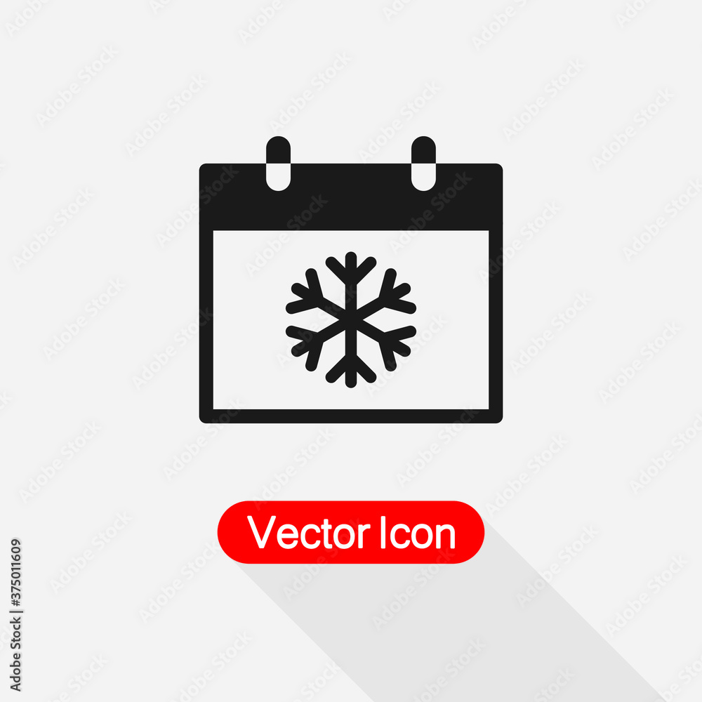 Christmas Day Calendar Icon vector illustration Eps10 Christmas Day Calendar Icon vector illustration Eps10
