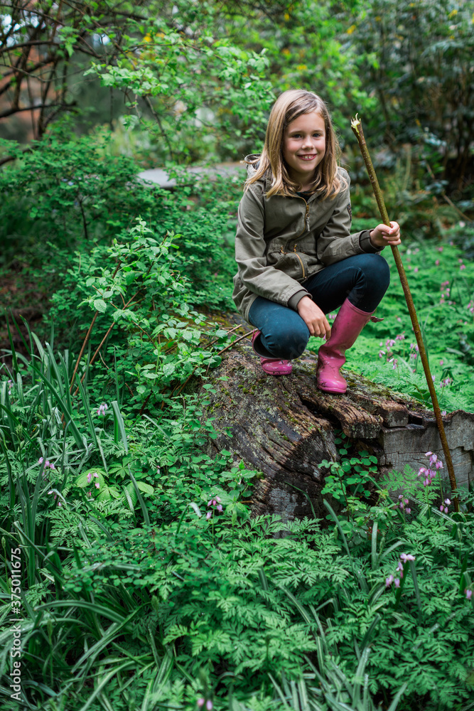 Happy kid in nature Happy kid in nature
