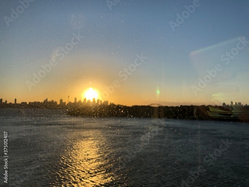 sunset over the ocean