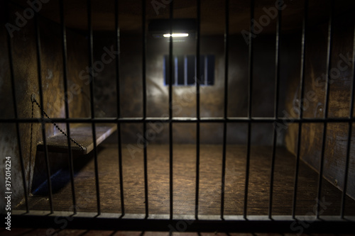 Canvas Print Jail or prison cell