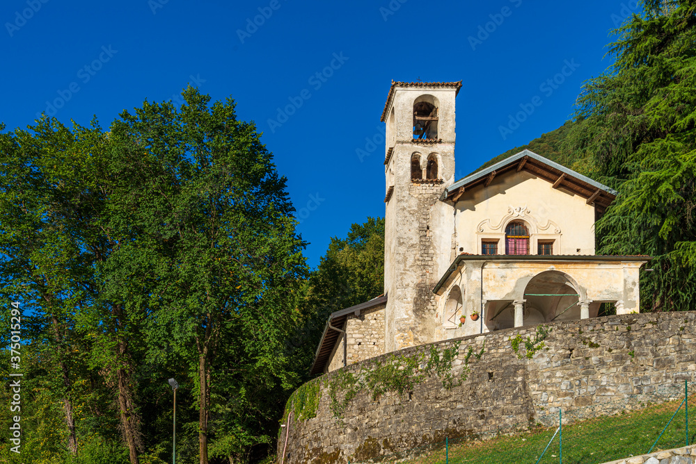 Santa Giulia Oratory. Intelvi Valley. Como. Lombardy. Italy.
