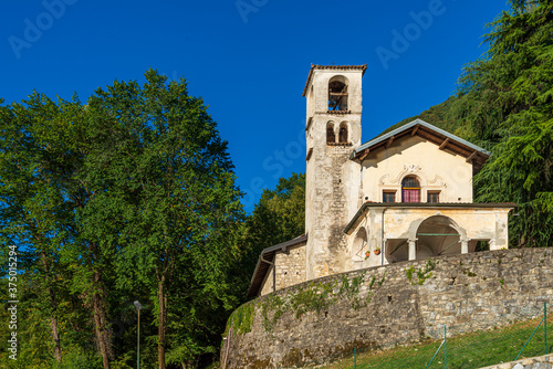 Santa Giulia Oratory. Intelvi Valley. Como. Lombardy. Italy.