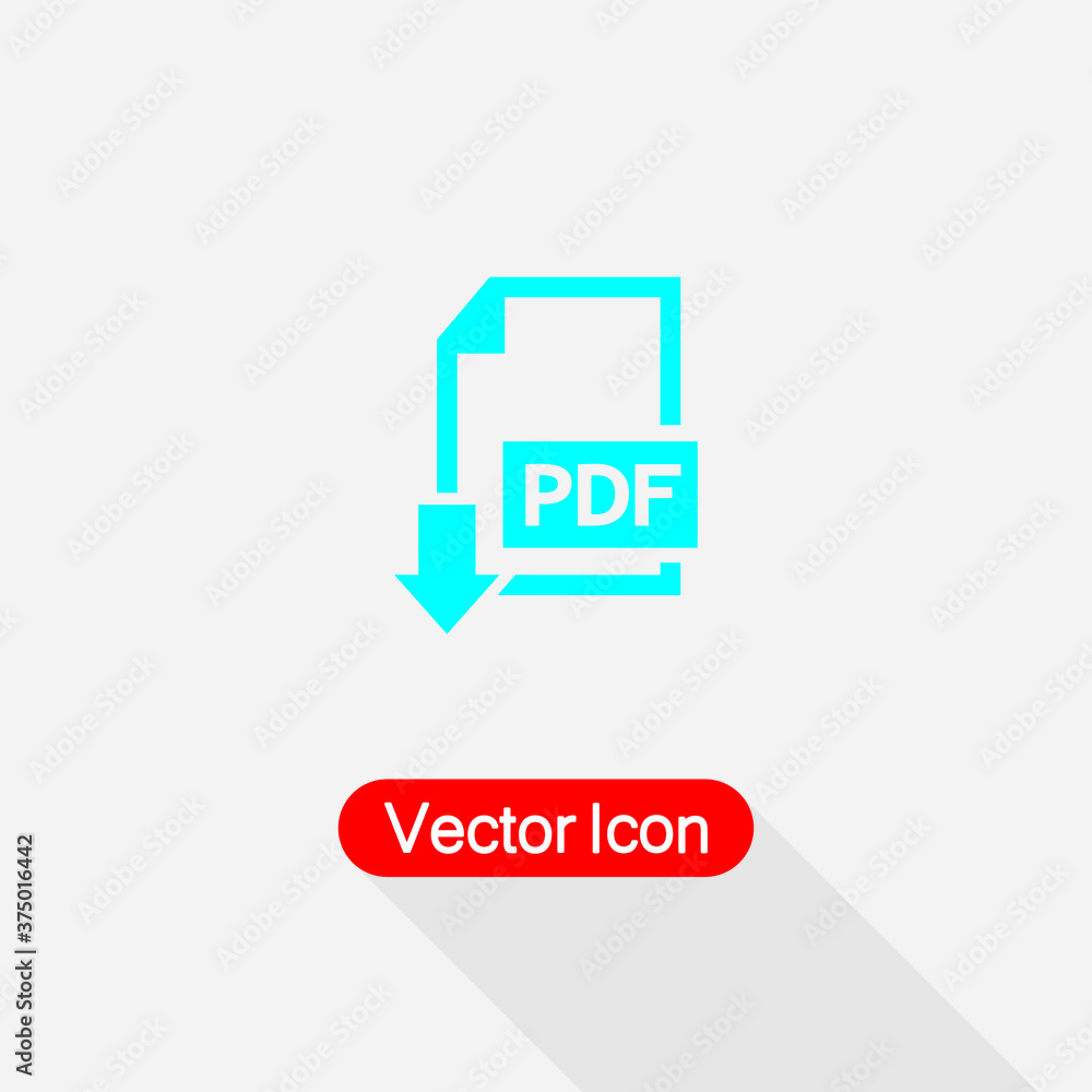 Download PDF File Icon Vector Illustration Eps10 Download PDF File Icon Vector Illustration Eps10