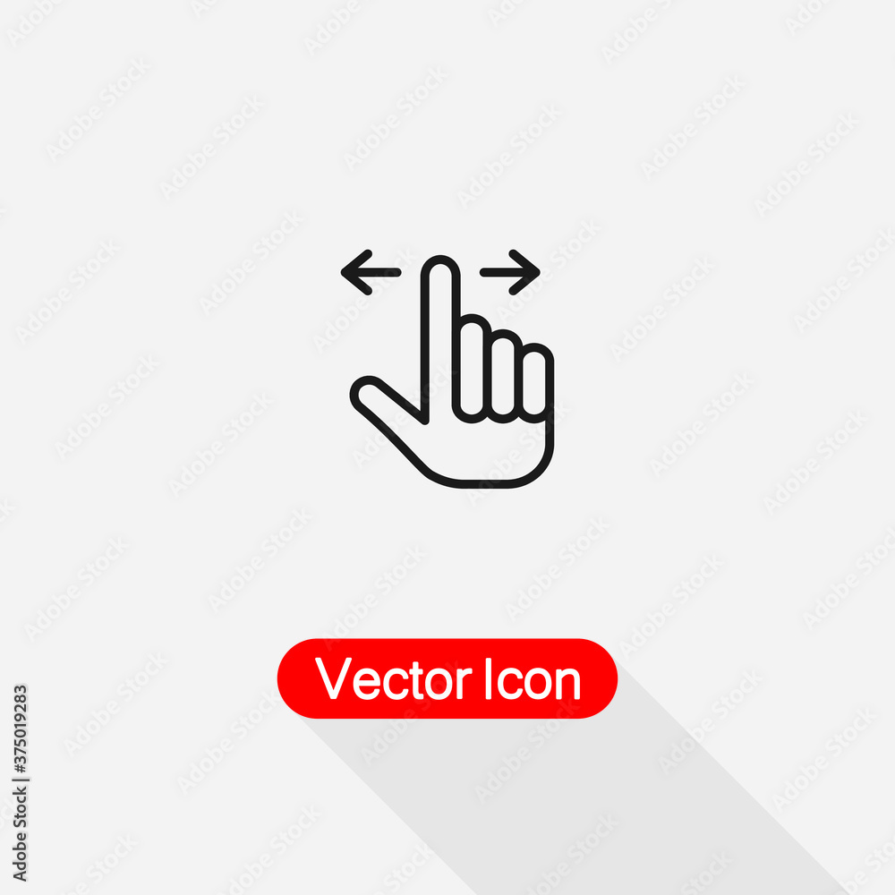 Finger Swipe Icon Vector Illustration Eps10 Finger Swipe Icon Vector Illustration Eps10