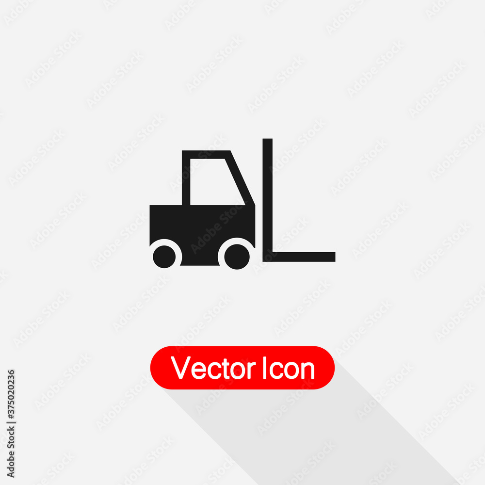 Forklift Icon Vector Illustration Eps10