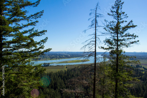 View from atop the high knoll at Minnekhada Regional Park