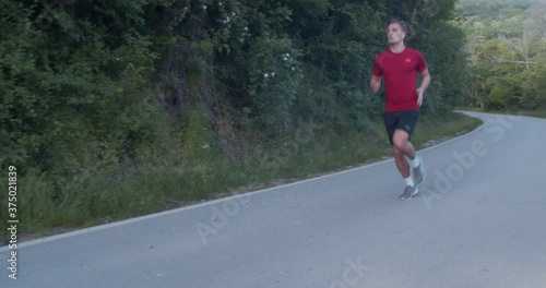Wallpaper Mural Young man running Torontodigital.ca
