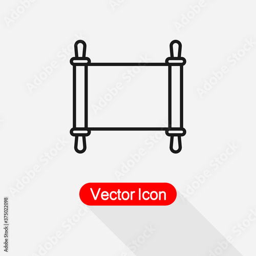  Jewish Torah Icon Vector Illustration Eps10