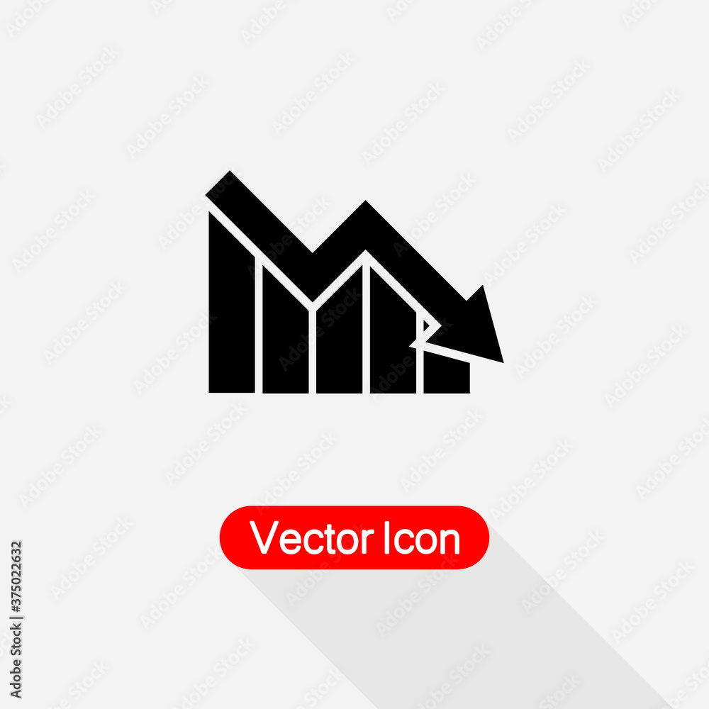 Loss Bar Chart Icon Vector Illustration Eps10 Loss Bar Chart Icon Vector Illustration Eps10