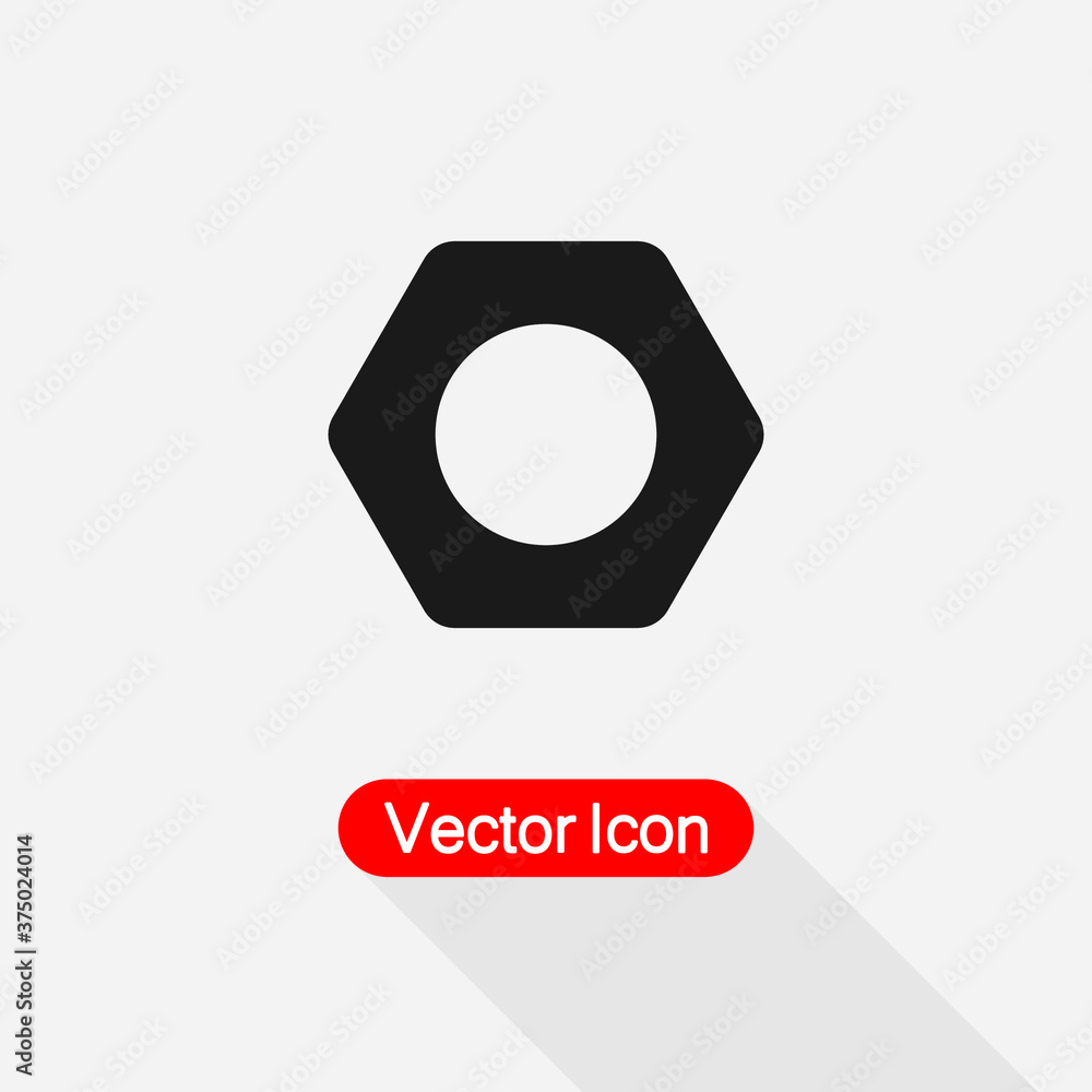 Nut Icon Vector Illustration Eps10 Nut Icon Vector Illustration Eps10