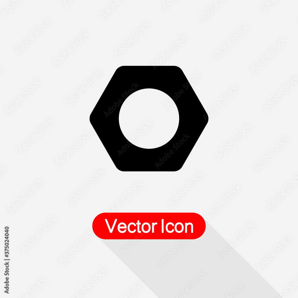 Nut Icon Vector Illustration Eps10 Nut Icon Vector Illustration Eps10