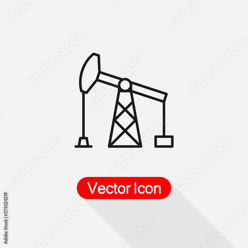 Oil Pump Icon, Oil Pump Logo Vector Illustration Eps10