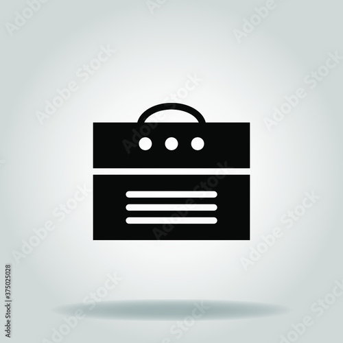 amplifier icon or logo in  glyph
