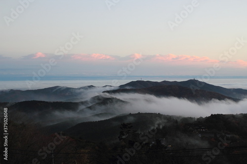 筑波山から眺める雲海