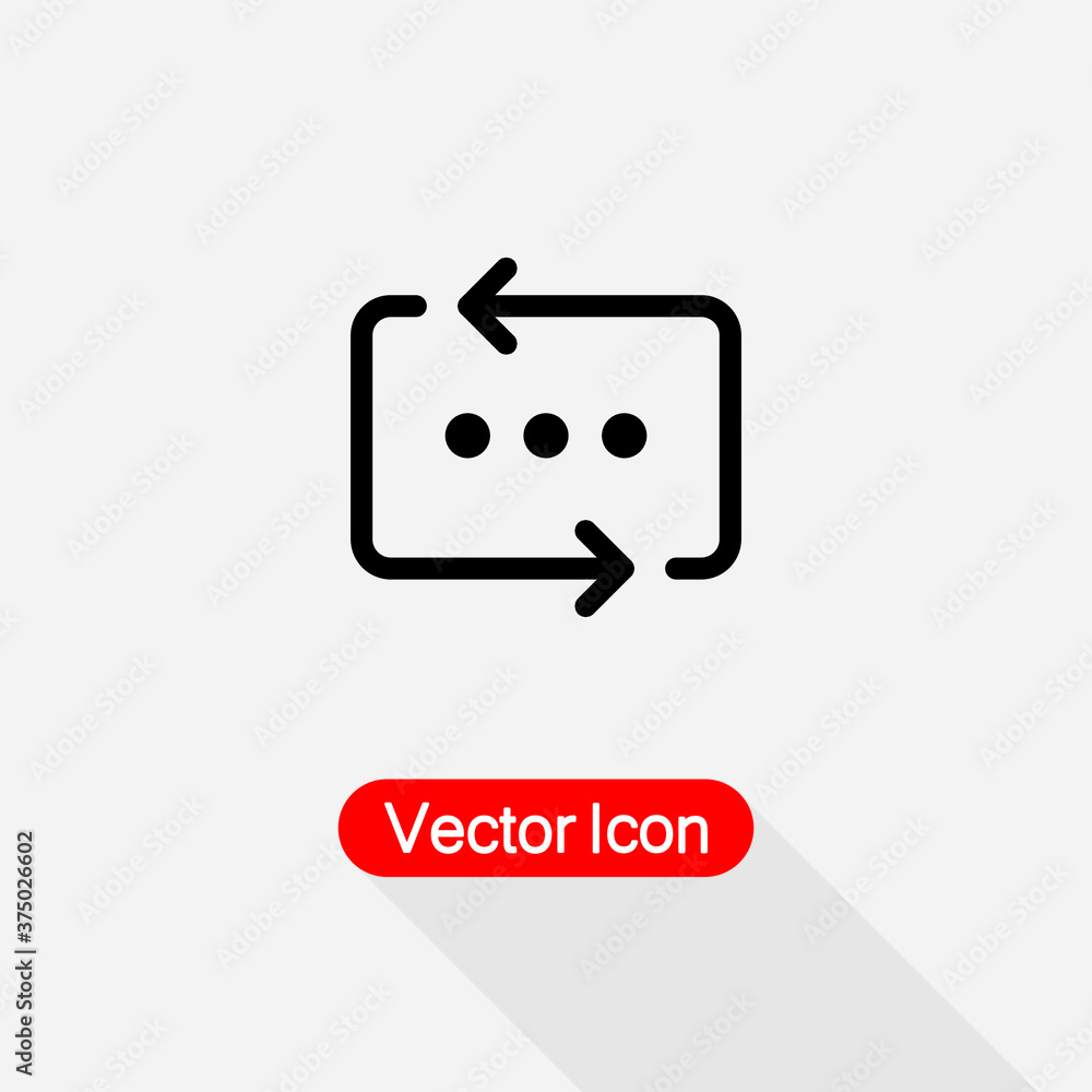 Repeat Icon vector illustration Eps10 Repeat Icon vector illustration Eps10