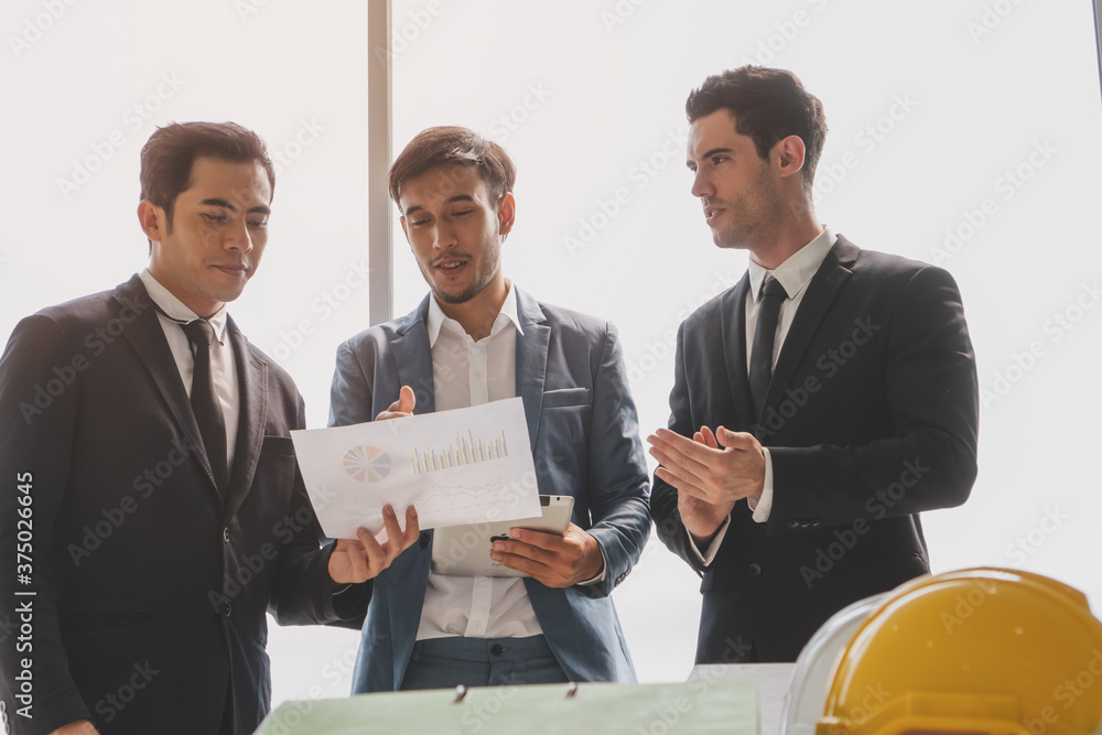 Business team casual meeting and discussing in workplace. Business team casual meeting and discussing in workplace.