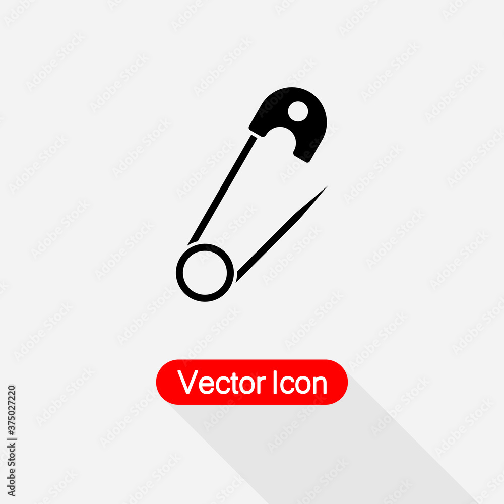 Safety Pin Icon Vector Illustration Eps10 Safety Pin Icon Vector Illustration Eps10