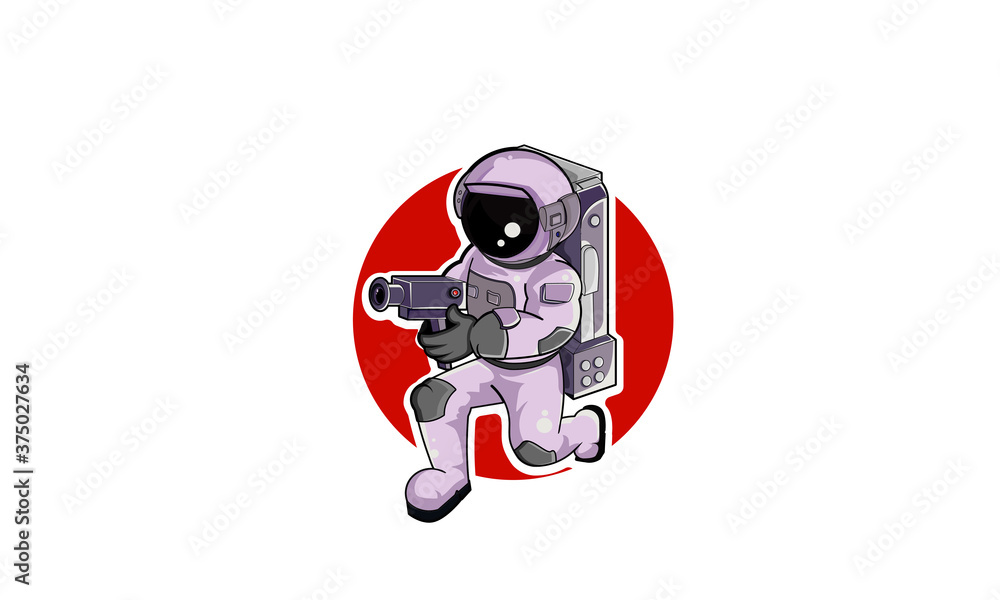 Fototapeta premium Astronaut Mascot Logo