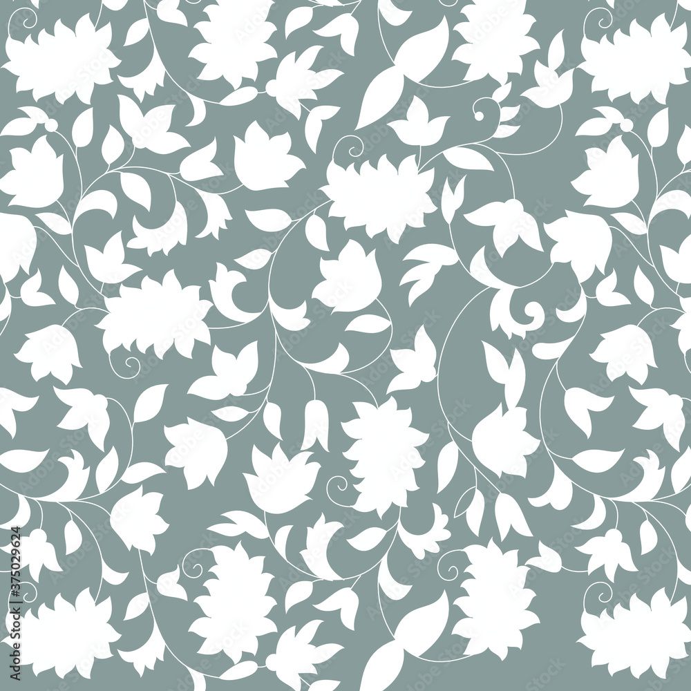 traditional Indian paisley pattern on background traditional Indian paisley pattern on background