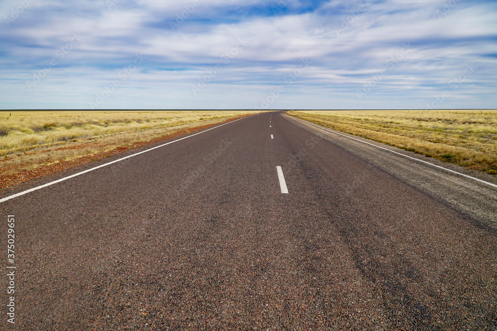 open road Australian outback open road Australian outback