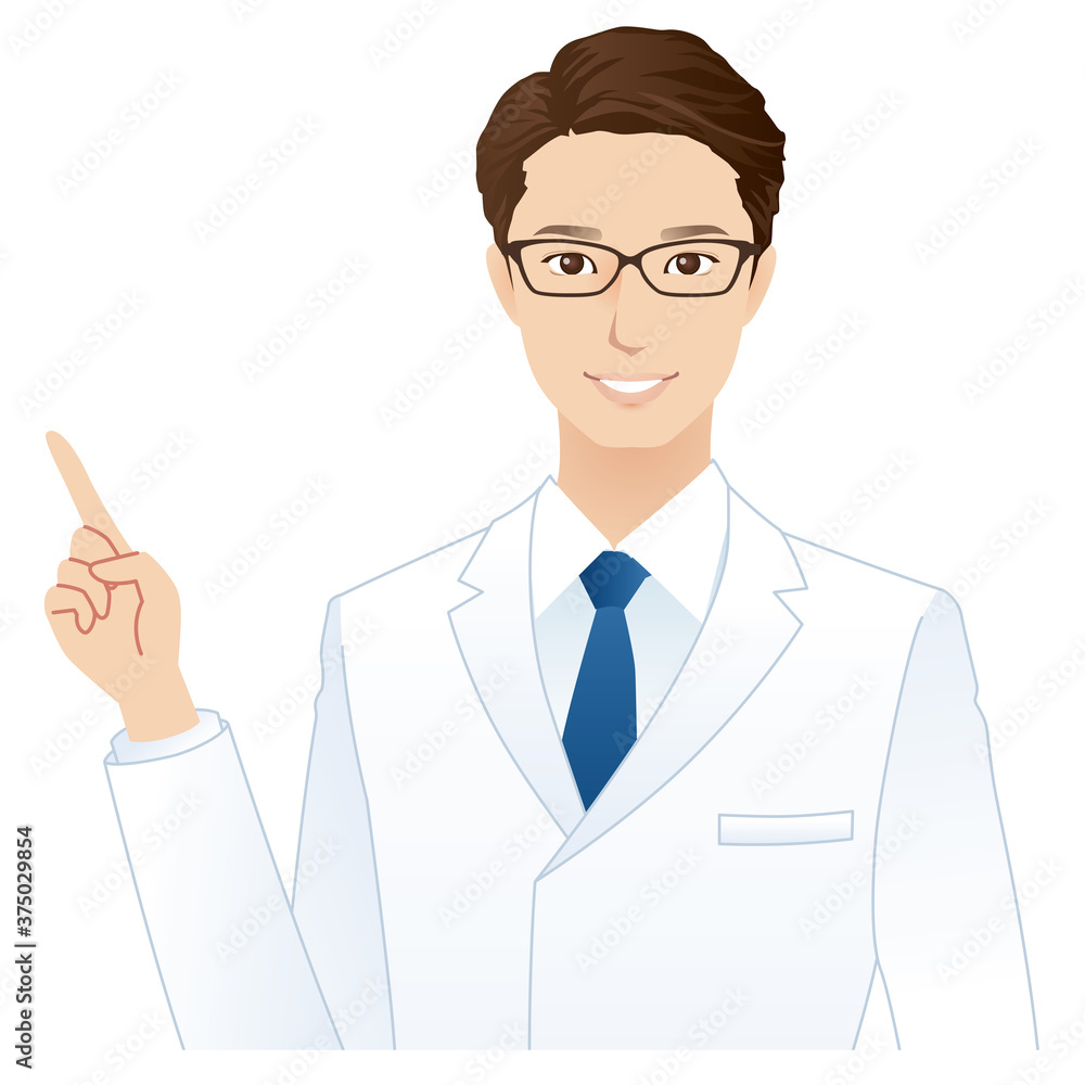 白衣の男性　医者　説明