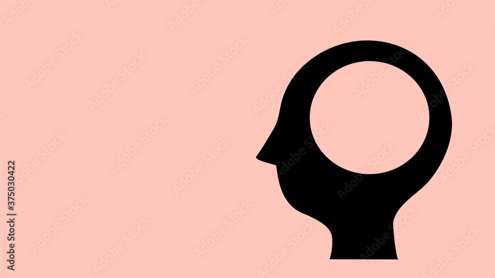 empty head, anxiety and negative emotion. 空っぽの頭、不安、心配、孤独な心のイメージ empty head, anxiety and negative emotion. 空っぽの頭、不安、心配、孤独な心のイメージ