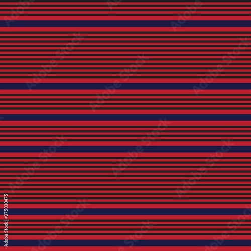 Red Stripe seamless pattern background in horizontal style