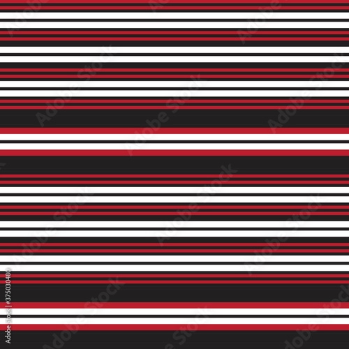 Red Stripe seamless pattern background in horizontal style