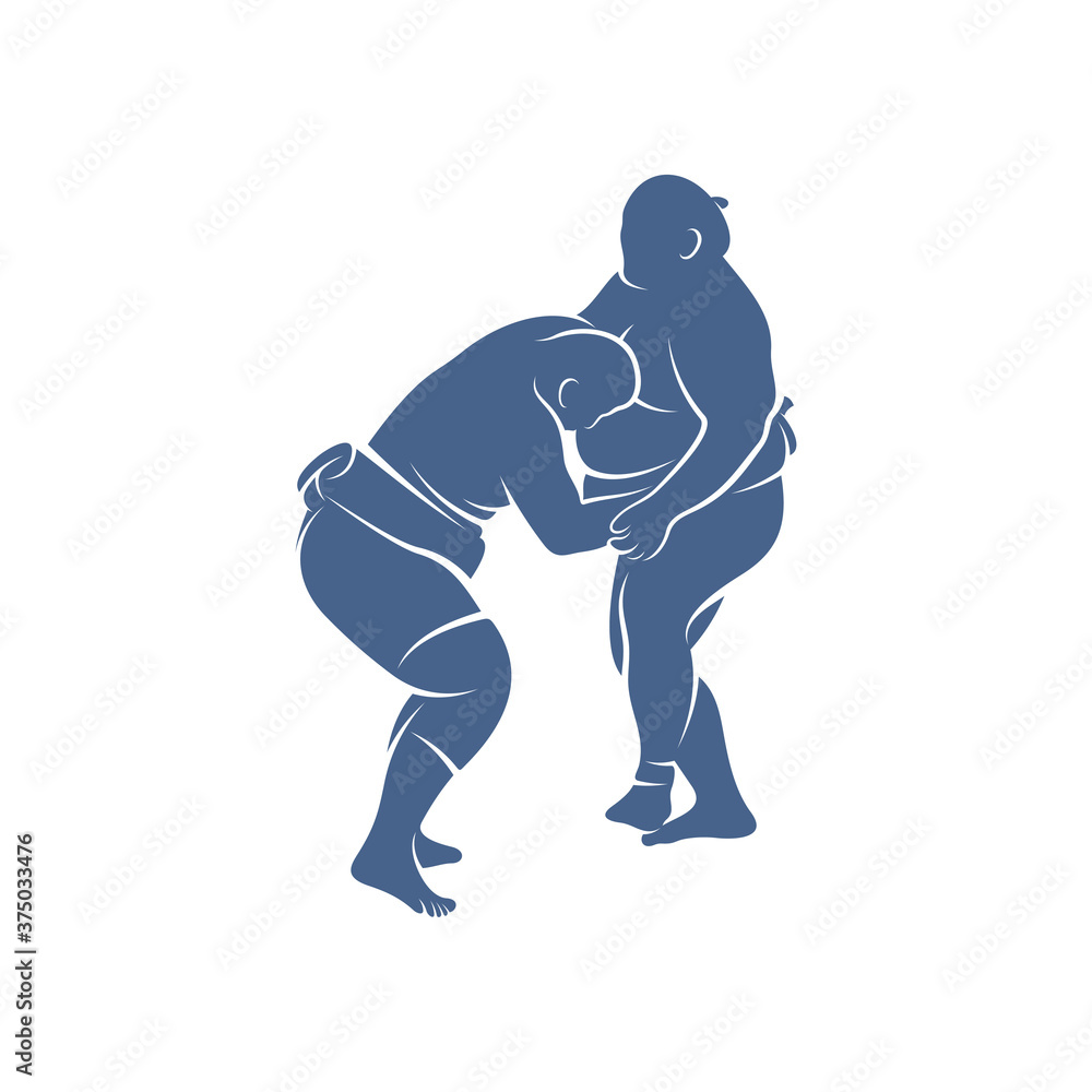 Sumo fighter logo design template, vector graphics to design Sumo fighter logo design template, vector graphics to design