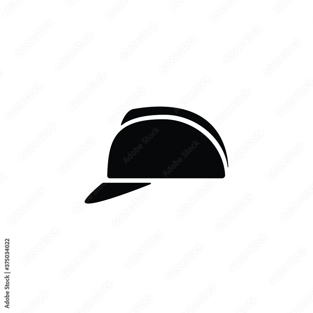Engineer helmet icon vector on white Engineer helmet icon vector on white