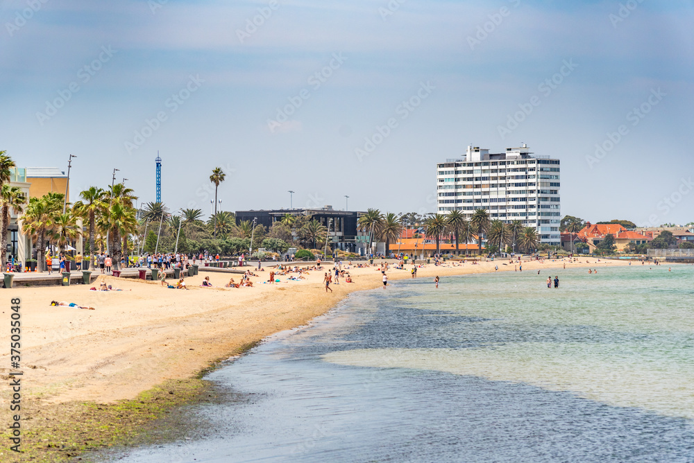 St Kilda Beach is a beach located in St Kilda, Port Phillip, 6 kilometres south from the Melbourne city centre. It is Melbourne's most famous beach.