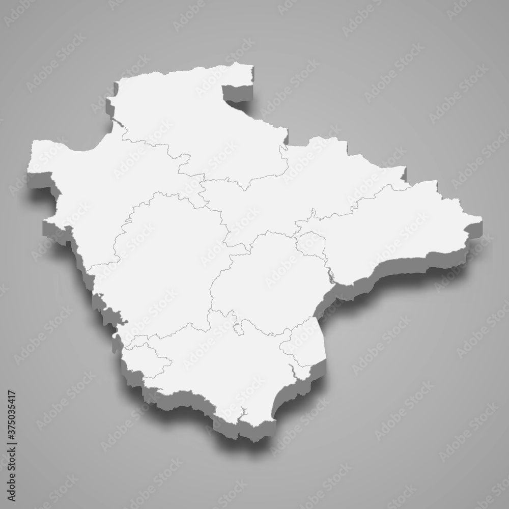 3d map of Devon is a ceremonial county of England
