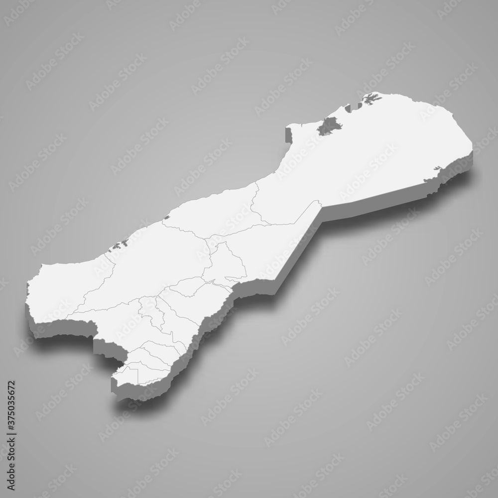 3d Map Of La Guajira Is A Department Of Colombia Stock Vector Adobe Stock   1000 F 375035672 3ga14DJd8ifpSTYzf30pR7rNk7g82h8v 