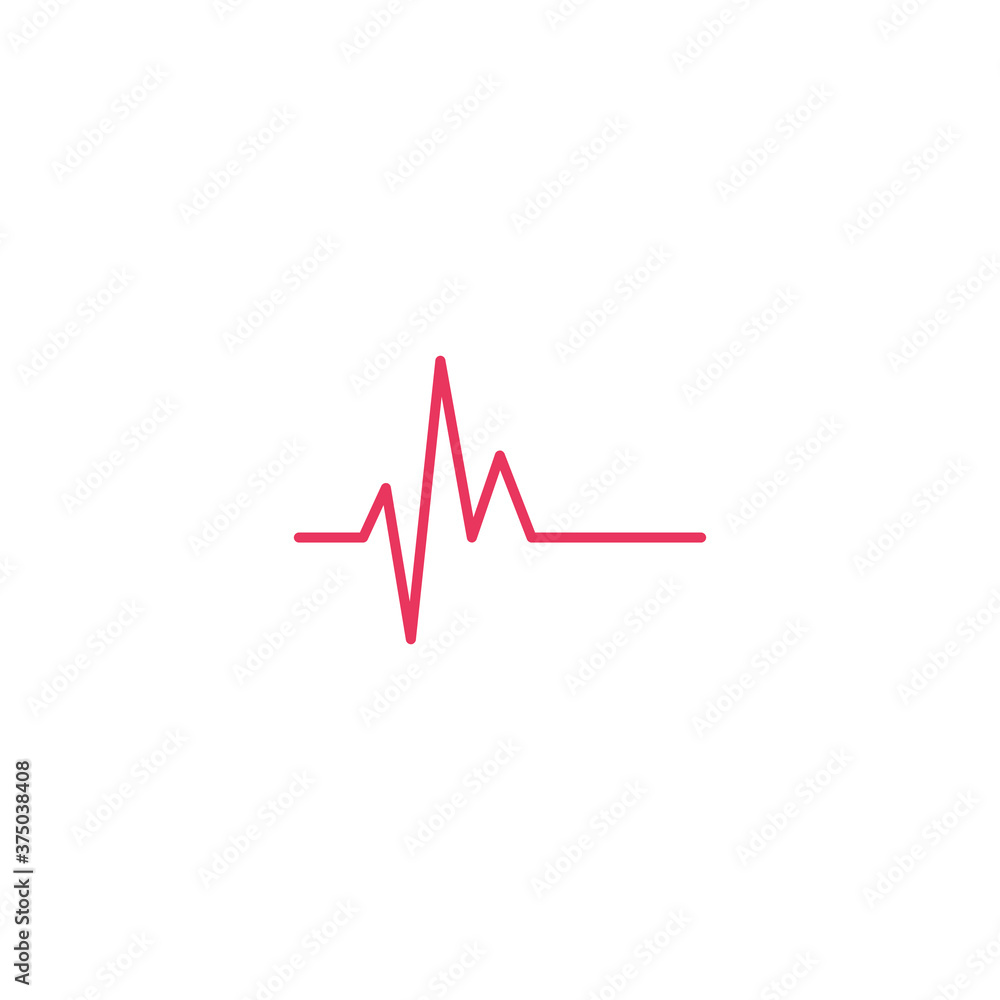 Heart beat monitor pulse line art icon for medical apps and websites isolated on white background EPS Vector Heart beat monitor pulse line art icon for medical apps and websites isolated on white background EPS Vector