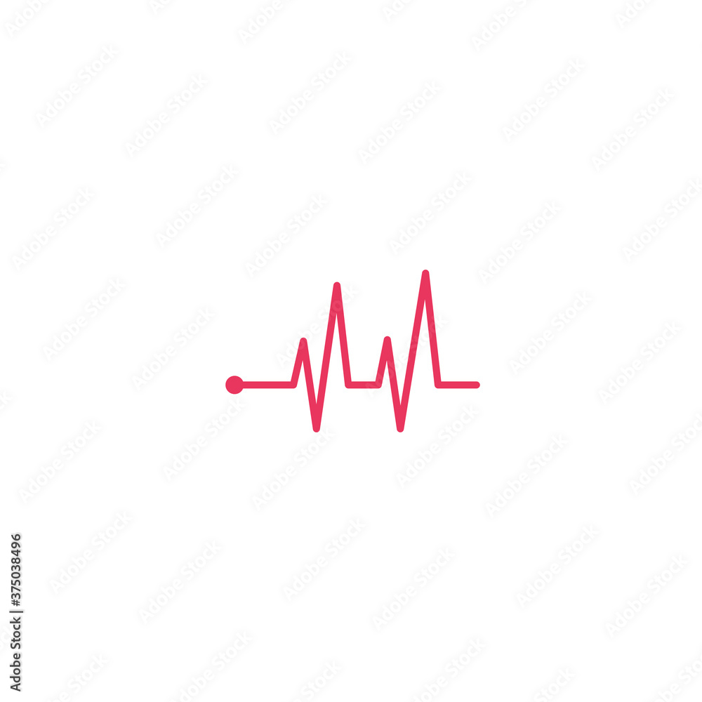 Heart beat monitor pulse line art icon for medical apps and websites isolated on white background EPS Vector Heart beat monitor pulse line art icon for medical apps and websites isolated on white background EPS Vector