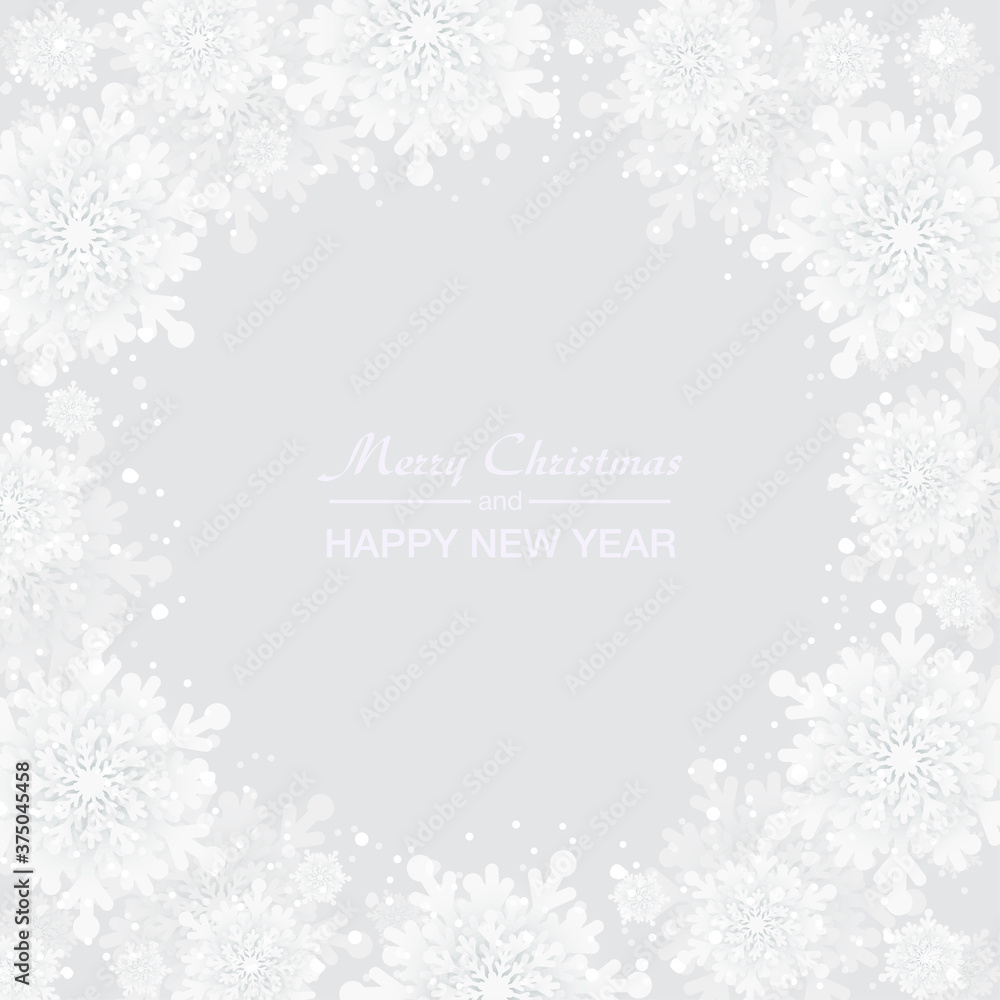 Vector banner for Christmas, New Year, snowflakes Vector banner for Christmas, New Year, snowflakes