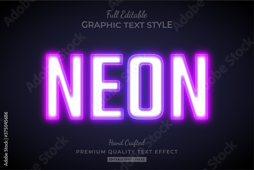 Gradient Neon 3d Text Style Effect