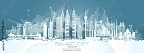 Technology wireless network communication smart city with architecture in Malaysia.