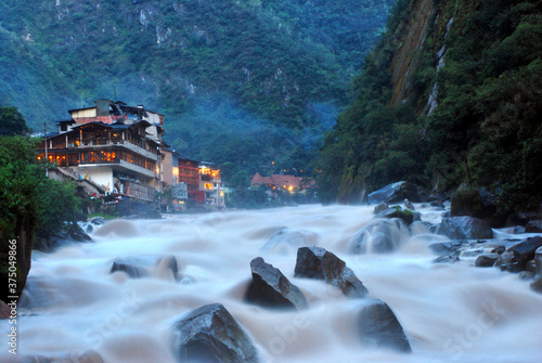 View of Vilcanota River in Machu Picchu, Peru