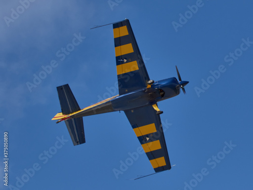 Pilot performances of Yak piston aircraft at the air show