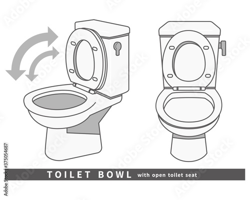 トイレ 便器 清潔 掃除 修理 水洗 タンク 斜め モノクロ