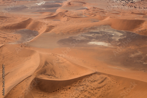Namibian desert aerial view
