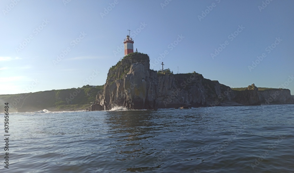 lighthouse at Cape Basargin