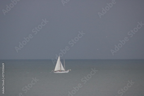 Sailboat on a Foggy Day