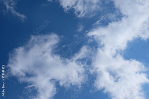 Bright blue sky with snow-white clouds speak of purity and freshness.