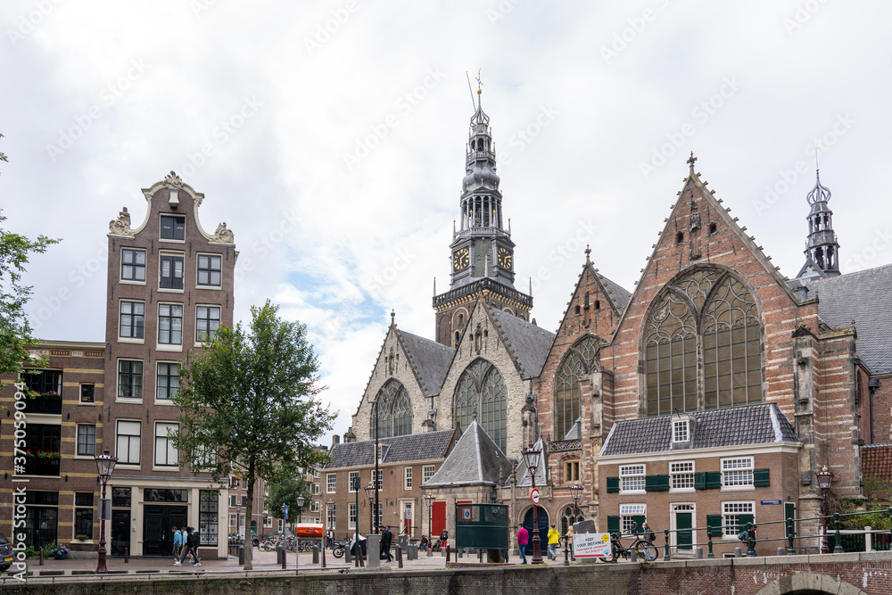 Obraz premium Amsterdam Holland Niederlande Gouda Grachten