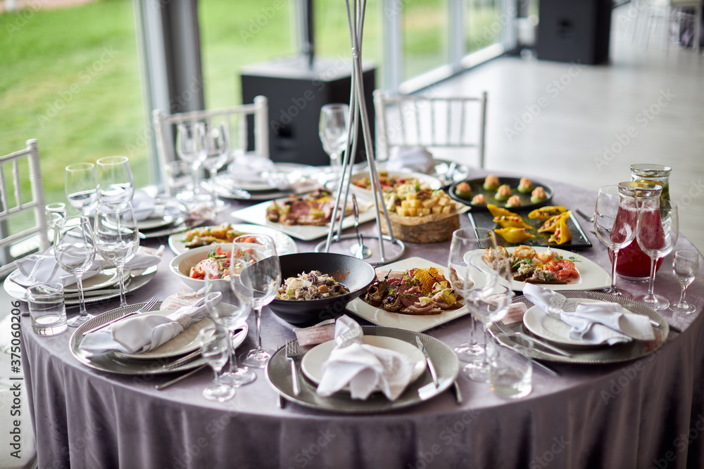 Fototapeta premium wedding table setting