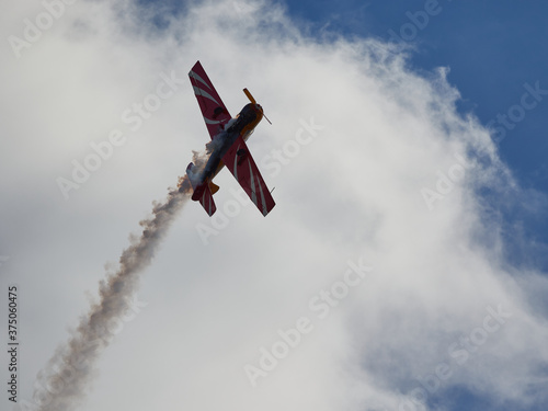 Pilot performances of Yak piston aircraft at the air show